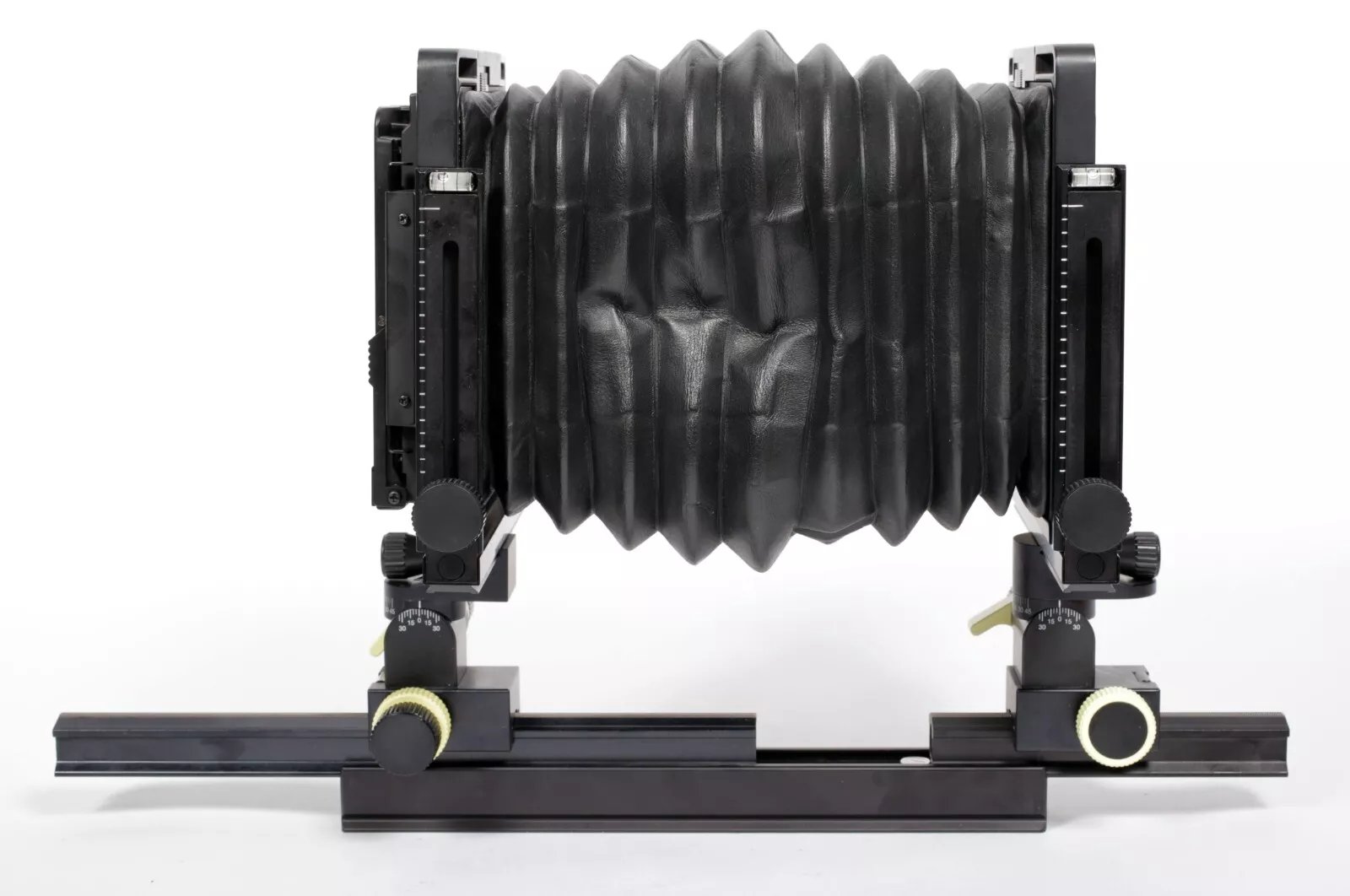 Arca Swiss Discovery 4X5 camera with telescoping rail and